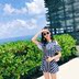 Áo tắm nữ xẻ váy bảo thủ che bụng giảm béo Meishan mới Hàn Quốc đồ bơi đi biển đi biển - Bộ đồ bơi hai mảnh bộ đồ bơi 2 mảnh Bộ đồ bơi hai mảnh