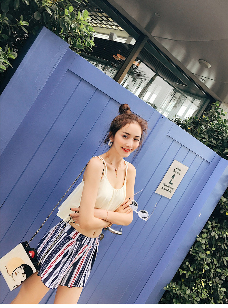 Ngoài ra Meishan chia váy bơi nữ sinh viên bảo thủ Hàn Quốc che bụng thon gọn ngực nhỏ tụ tập đồ bơi tam giác - Bộ đồ bơi hai mảnh bộ đồ bơi 2 mảnh