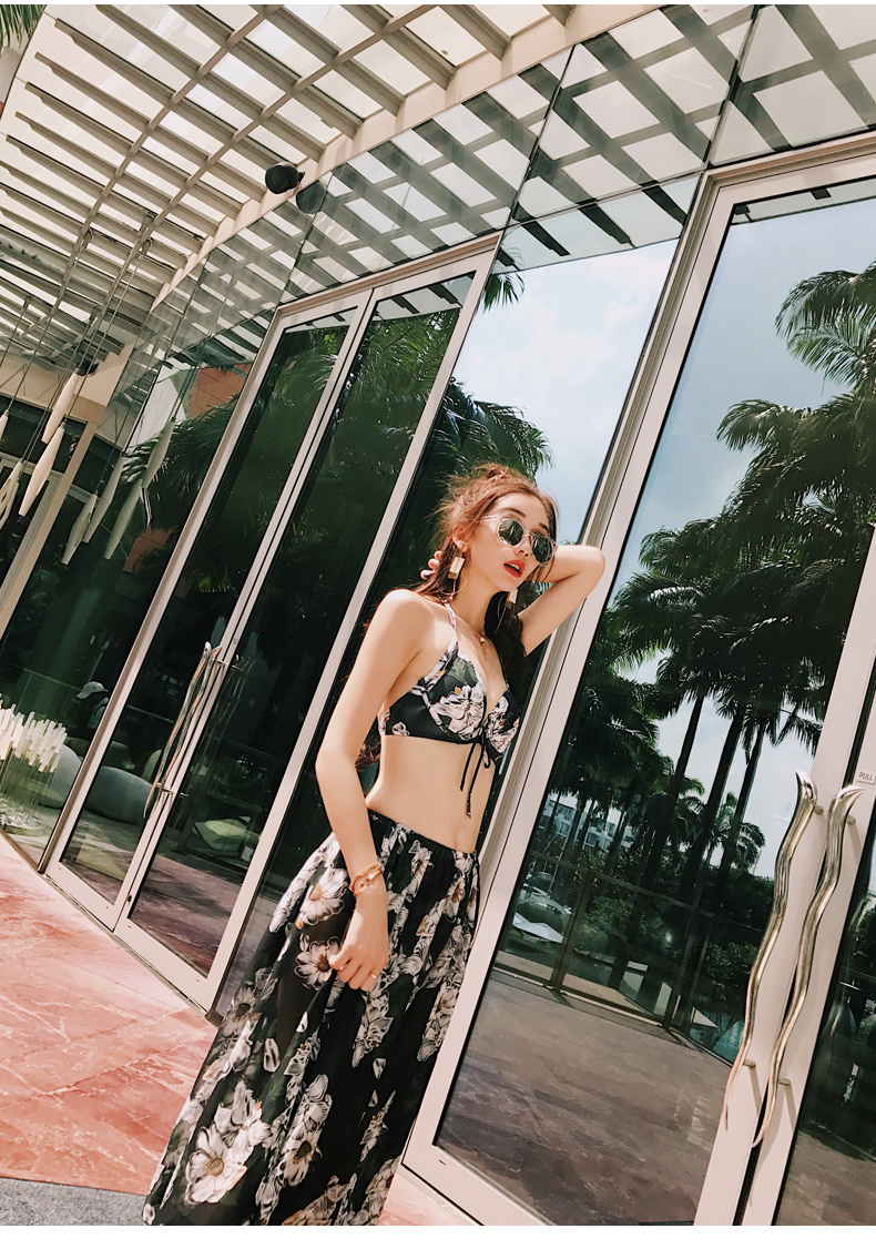 Bộ bikini ba mảnh nóng bỏng trong bộ đồ tắm mùa xuân nữ chia tay giảm béo bụng đầm đi biển - Bikinis bikini đi biển đẹp 2020 kín đáo