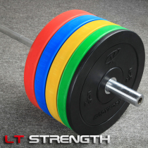 Color full rubber barbell piece weightlifting piece can fall jump jump piece