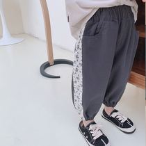 Childrens pants 2021 spring new male and female children loose casual pants baby cotton Korean version of foreign style Tide pants