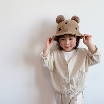 Girls Korean cotton coat spring dress childrens foreign style cardigan spring and autumn baby long sleeve casual New Coat