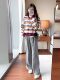 Early spring new women's clothing for petite Korean drama heroine outfit casual fashionable design tops two-piece set