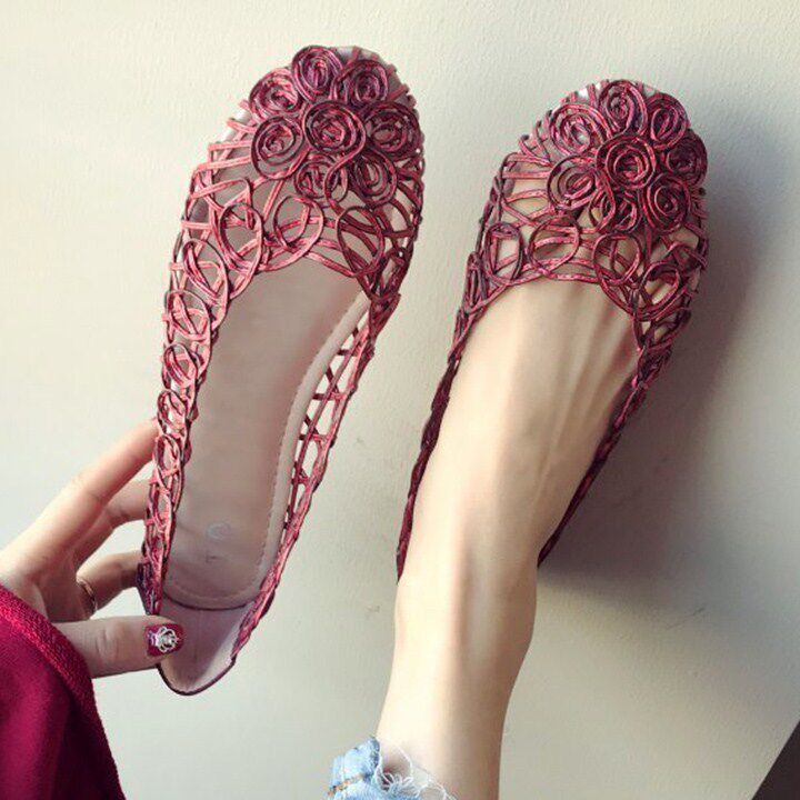 Hong Kong Bohemian non-slip sandals women's 2022 summer new large size women's shoes Korean version all-match breathable women's shoes