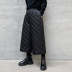 Tám điểm quần âu cá tính kim cương kẻ sọc mùa đông kẹp bông thay thế quần bông rộng chân Yamamoto tối gió thiết kế của. 