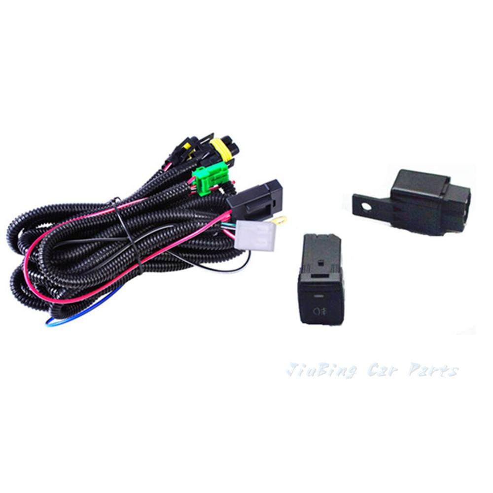 Fog Light Lamps and wiring harness Switch Kit for Nissan Rogue X-Trail
