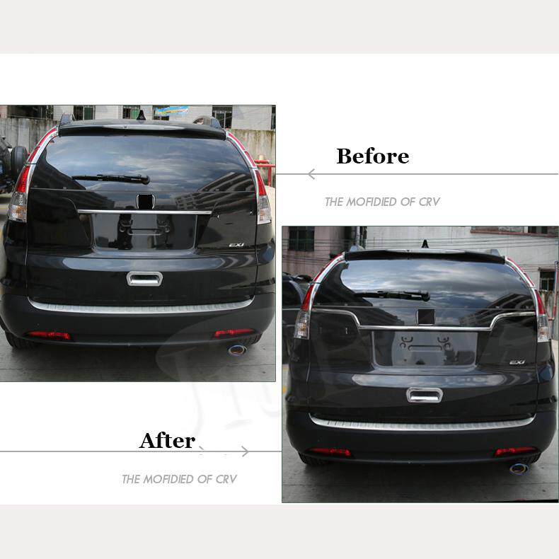 2pcs Stainless Steel Rear Door Cover Trim For Honda CRV CRV 2012 2013