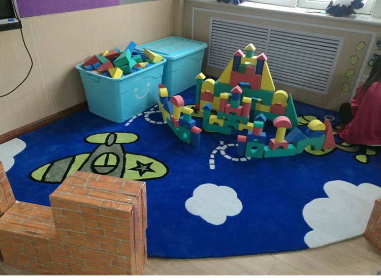 Thảm hình quạt mới cho trẻ em ở trường mẫu giáo Book Corner mầm non cầu vồng chiếu hình bán nguyệt có thể được tùy chỉnh biểu tượng - Thảm thảm đỏ sự kiện