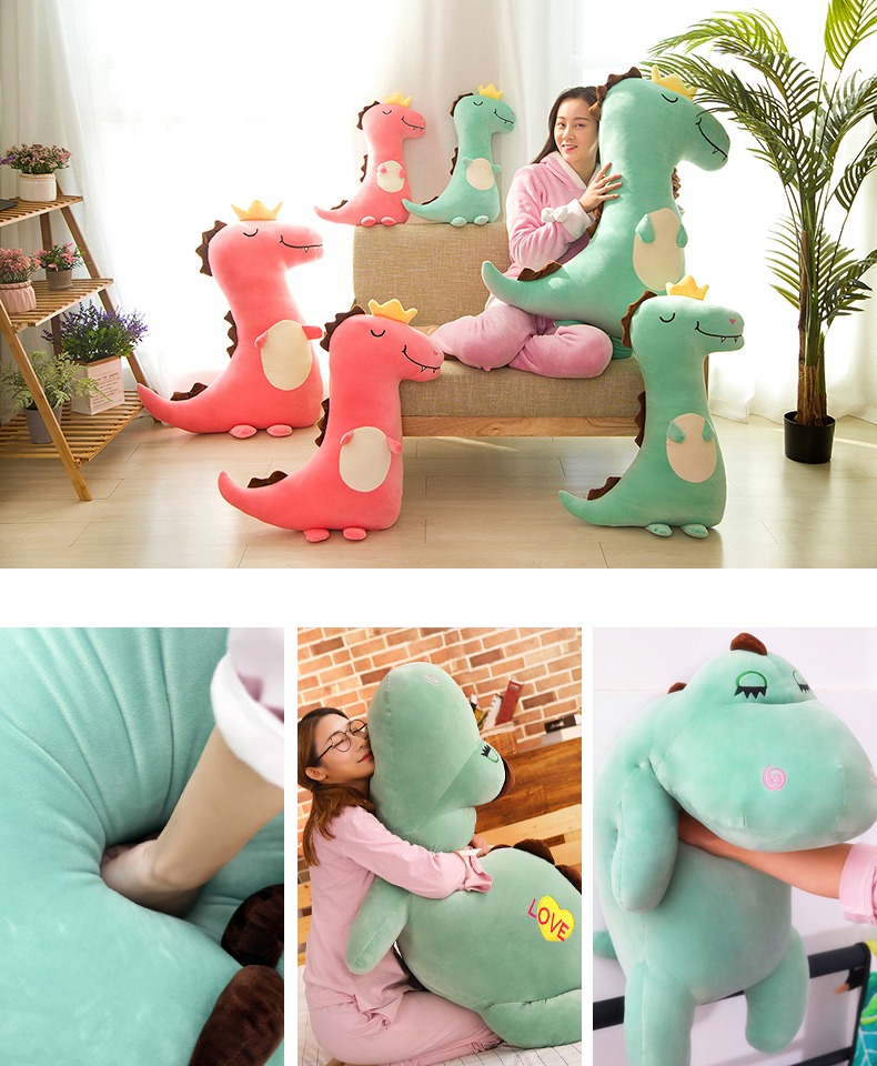 Búp bê khủng long lớn đồ chơi búp bê sang trọng để gửi cho bé gái ngủ búp bê hài hước - Đồ chơi mềm đồ chơi phát triển trí tuệ cho trẻ sơ sinh
