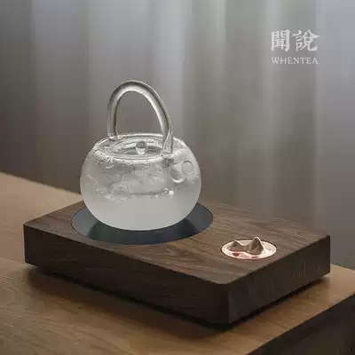 Wen said)Black crystal stove modern simple silent electric tea making stove Tea ceremony space recommended