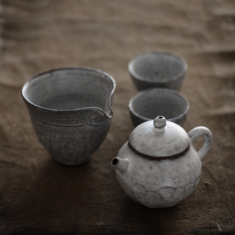 Wen said) Zhiye burning moth Japanese kung fu tea set set Jingdezhen city humanities sketch gift box