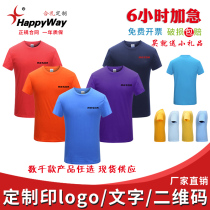 Advertising Shirts Wholesale Set For Culture Shirts Custom Logo Pure Cotton Short Sleeve T-Shirt Printed Pattern Company Workwear