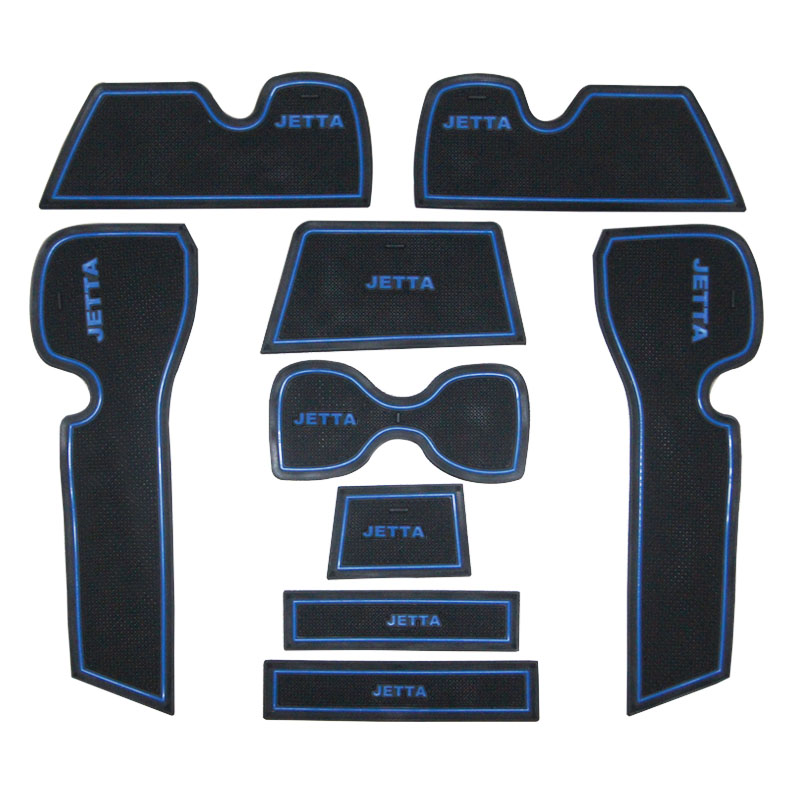 Fus 13-21 new Santana Jetta door slot cushion night light water cup cushion storage case spacer silicone slip mat