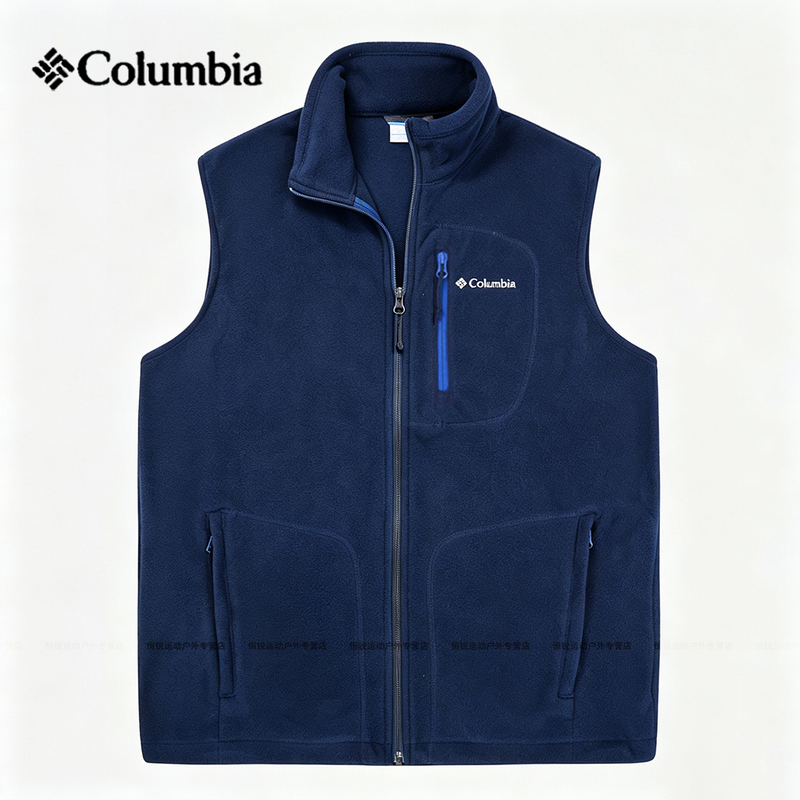 Columbia 26 Autumn and Winter Vest Men's Outdoor Polar Fleece Breathable Warm Fleece Vest Ae1056