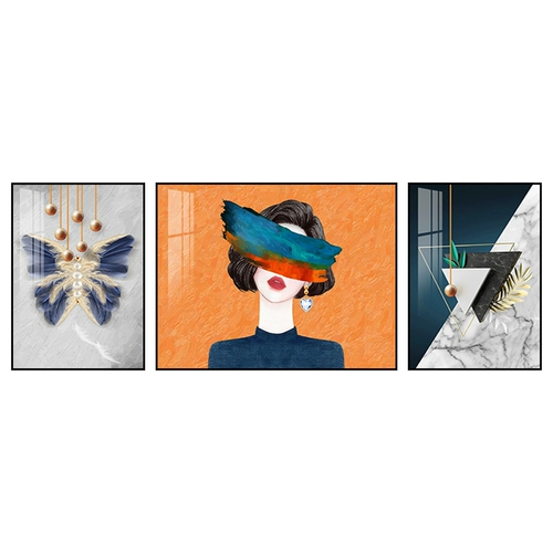 Современная легкая роскошная живопись с бриллиантами простая красавица поперечная вышивка 2021 Новая линейная вышивка гостиная бриллиантовая вышивка трехкомбинированная картина