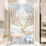 Алмазное алмазное лосей спальня наклейка с бриллиантовой стежкой вертикальная версия полная бриллиантовая вышивка 2017 Новая гостиная простая и современная