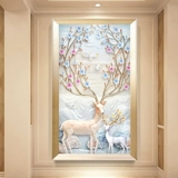 Алмазное алмазное лосей спальня наклейка с бриллиантовой стежкой вертикальная версия полная бриллиантовая вышивка 2017 Новая гостиная простая и современная