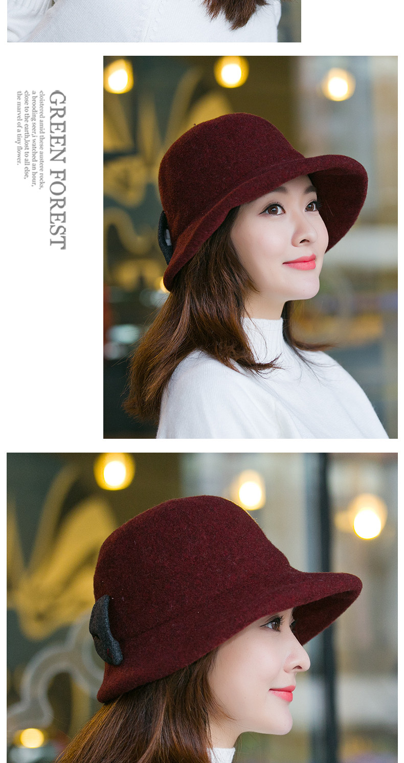 Chapeau pour femme      en Melange de laine - Ref 3233976 Image 10