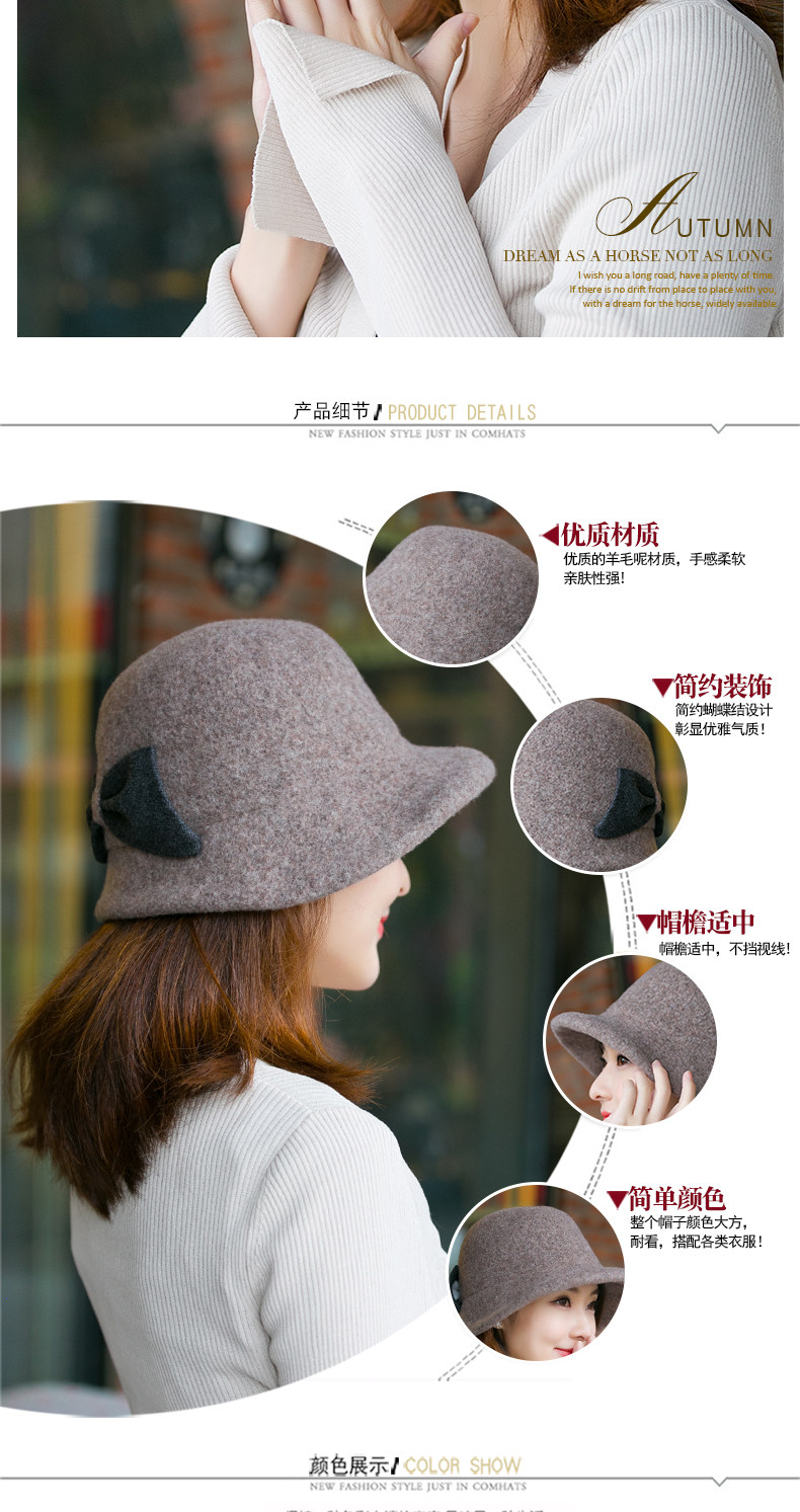 Chapeau pour femme      en Melange de laine - Ref 3233976 Image 7