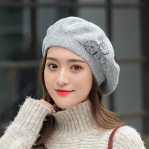 Wool Berets Children Autumn Winter Sky Knit Wool Hat Mid-Aged Mother Cap Old Lady Hat Fashion Inglén