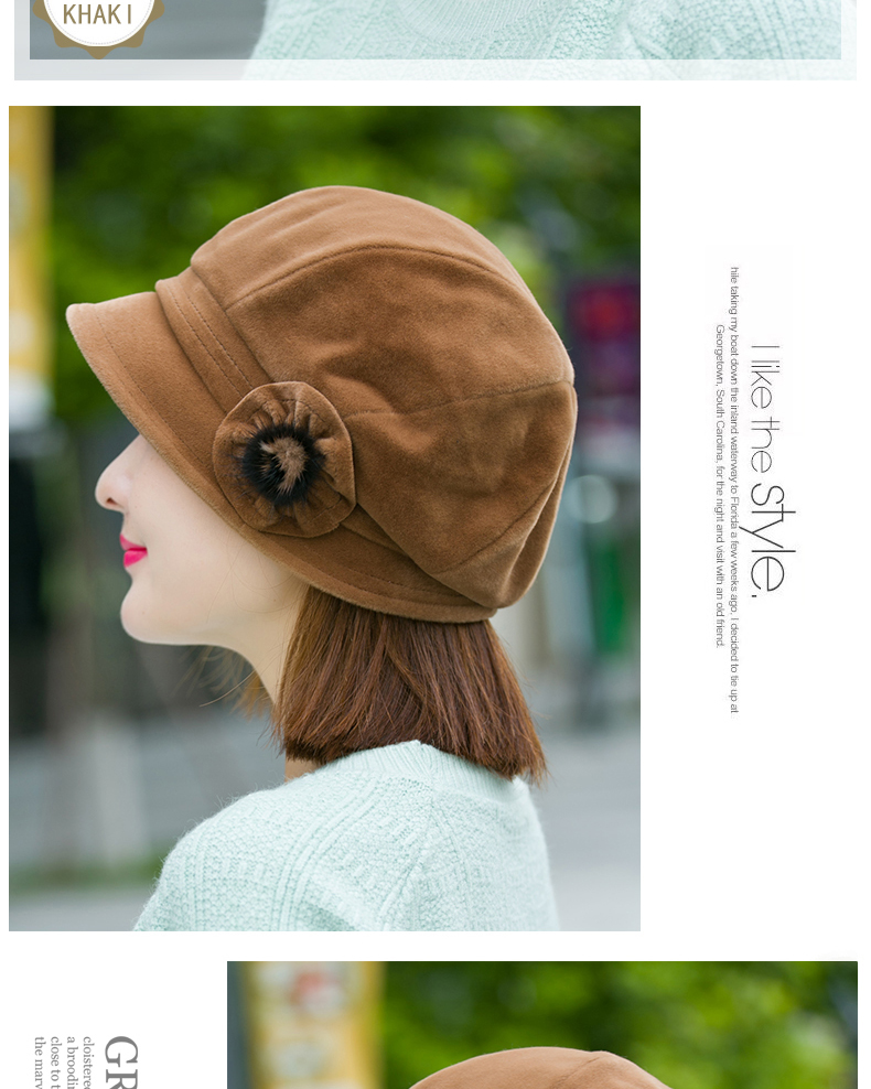 Chapeau pour femme      en Melange de laine - Ref 3234531 Image 10