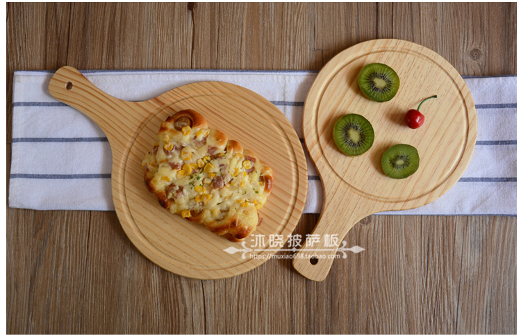 Gỗ 6 8 9 inch bánh pizza khay gỗ tấm bánh pizza tây cắt bánh pizza pie tấm gỗ vòng bánh bánh mì bữa ăn đĩa gỗ trang trí