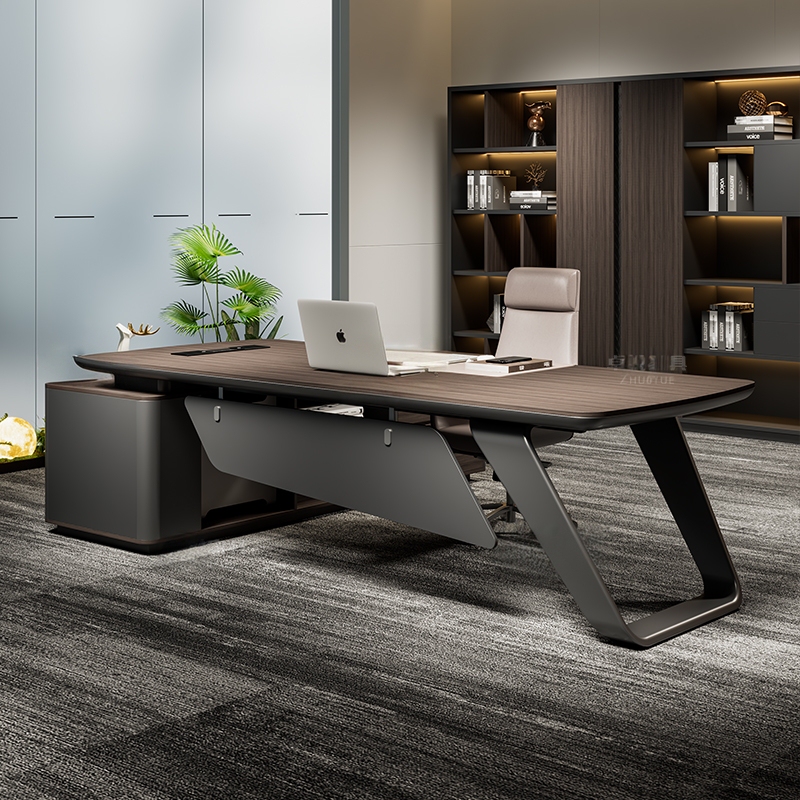 Office Desk, Boss Desk, Light Luxury, High-End, Lacquered Executive Desk, High-End, Simple, Modern, President Desk, Office Furniture Office Desk, Boss Desk, Light Luxury, High-End, Lacquered Executive Desk, High-End, Simple, Modern, President Desk, Office Furniture