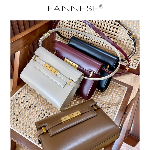 Качественная кожаная ретро универсальная сумка подмышку, из натуральной кожи