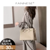 Модная качественная платиновая кожаная вместительная и большая сумка через плечо, из натуральной кожи