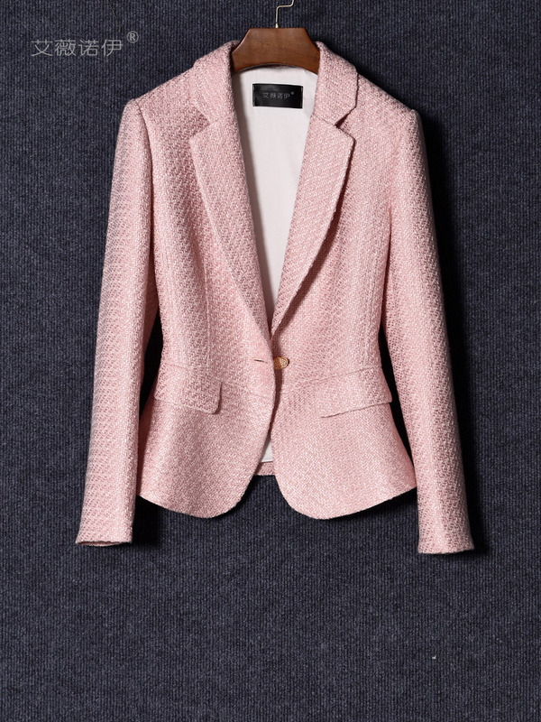 Aiwenoyi French-Style Socialite Blazer, Chanel-Style Jacket, 2025 Autumn New Tweed Slimming Top for Women