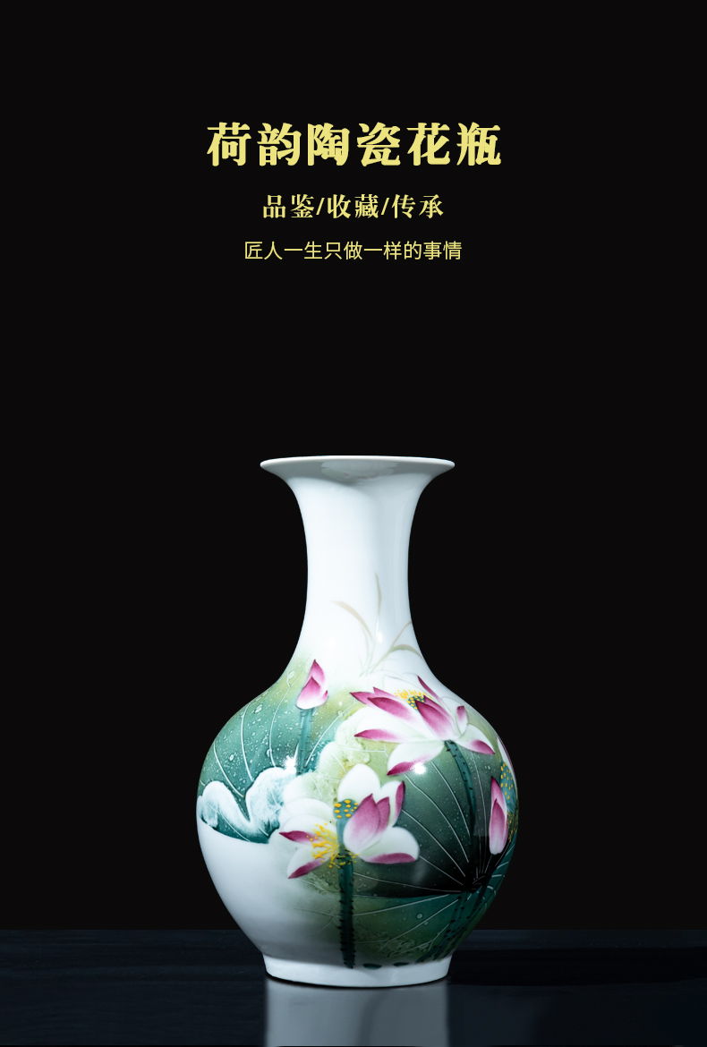 Jingdezhen ceramics master hu, hand - made vases place to live in the sitting room TV ark, decorative arts and crafts