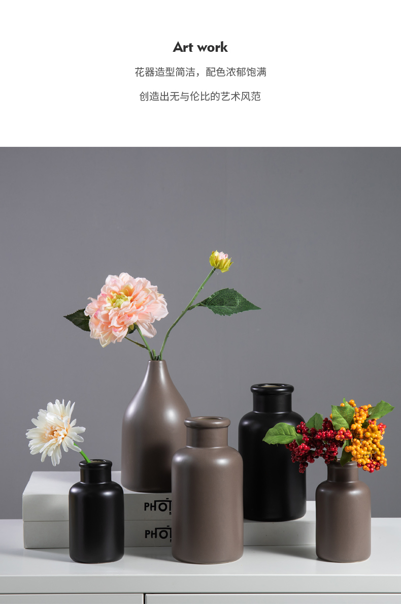 Nordic creative home, ceramic vases, flower, flower implement I sitting room desktop contracted office furnishing articles ornament