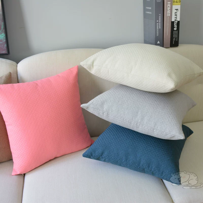 Pillow for bed, square sofa, pillowcase, Nordic style