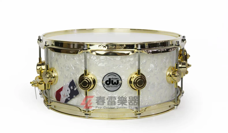 Chunlei Music instrument DW Collectors Ultra White Marine 14x6 trống snare - Nhạc cụ phương Tây