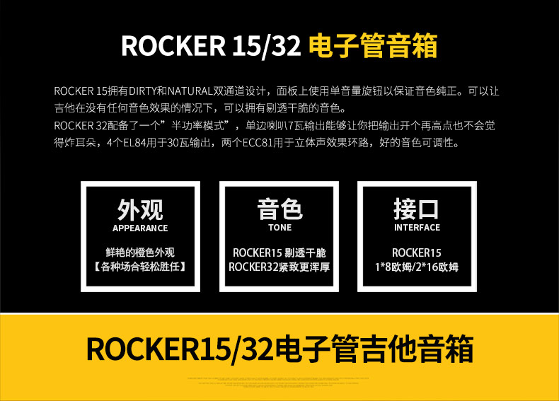 Spring Lei Nhạc cụ Orange Orange Rocker15 / Rocker32 Loa Guitar điện loa harman kardon onyx studio 6