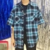 Hãng phim Hàn Quốc. Cặp đôi retro Hàn Quốc kẻ sọc có thể tháo rời áo khoác dài 18ss mẫu nam và nữ áo unisex Áo khoác đôi