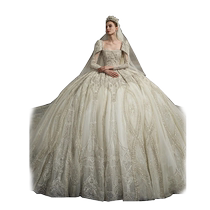 2024 new bridal main wedding dress European style heavy industry French palace texture womens large tail