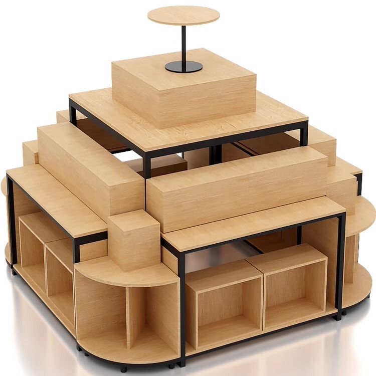 Pang Donglai Style Supermarket Display Wooden Boxes, Scene Display Props, Beautiful Merchandising, Promotional Floor Displays, N-Stack Display Racks