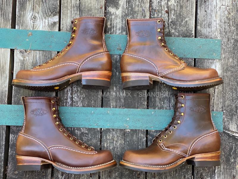 (Spot Ex-gratia 8 discount) Spot West Coast American retro tooling boots HORWEEN tea core boots-Taobao