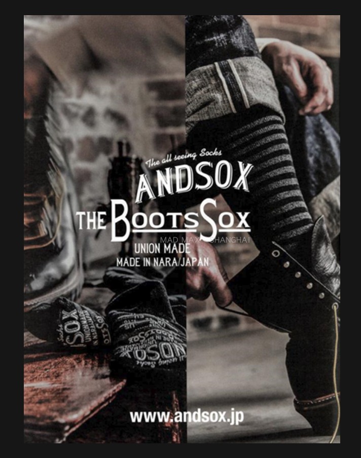 Japanese system ANDSOX socks Fugu Mountain Department Outdoor Extremely Thick Functions Hiking and Wear Anti-Slip Perspiration