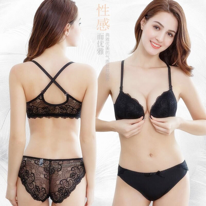 Không vòng thép phía trước khóa phụ nữ đồ lót của áo ngực gathervery nhỏ rất dày áo ngực sexy ren trở lại áo ngực