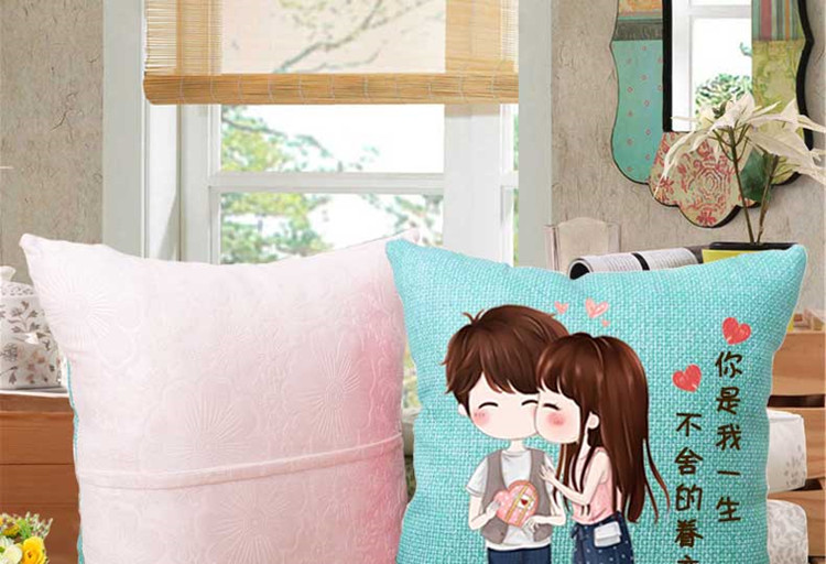 Các cross stitch gối vài xe gối phòng ngủ phòng khách dễ thương gối thêu mới thêu in một cặp đơn giản - Công cụ & phụ kiện Cross-stitch chỉ thêu tay