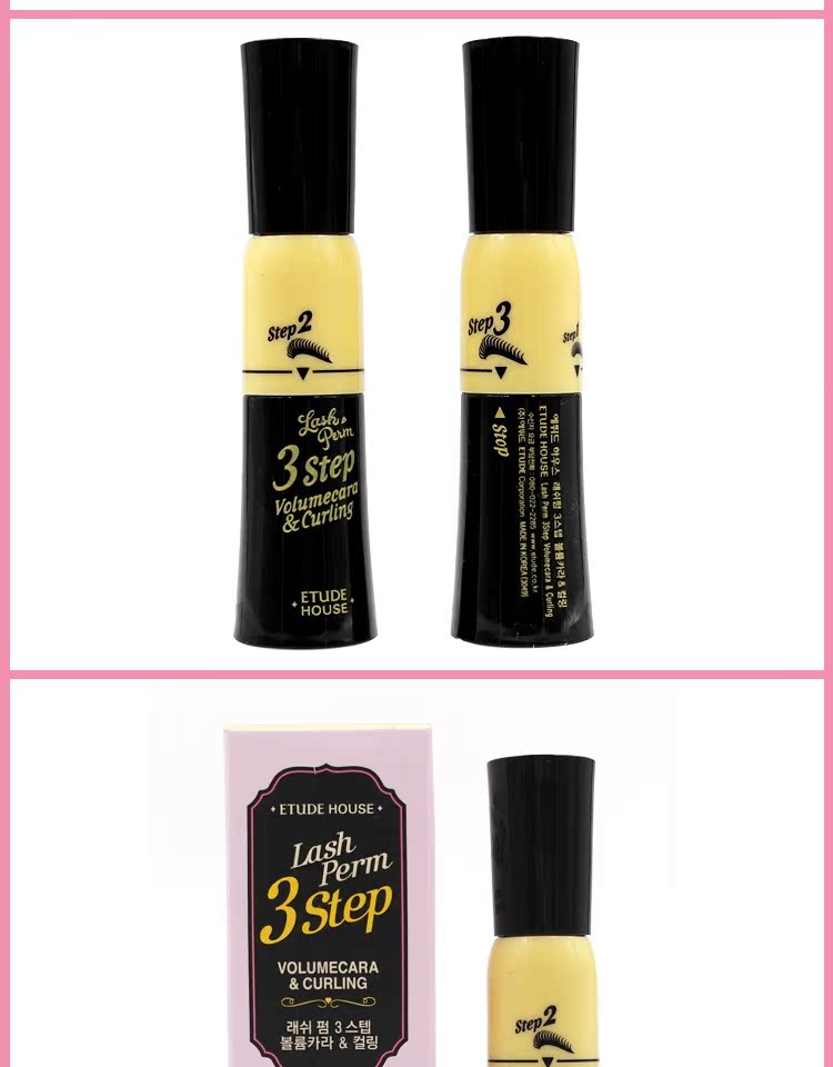 Etude House Mascara Dày Lông mi Tăng trưởng Chất lỏng Kem nền Không bị nhòe Slim Dày Quăn Nữ Hàn Quốc mascara maybelline vàng