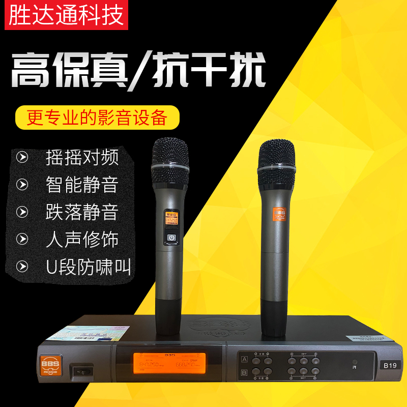 BBS B19 YN58 G18 G18 Wireless Microphones C200 Home KTV Microphone Karaoke One Drag Two 