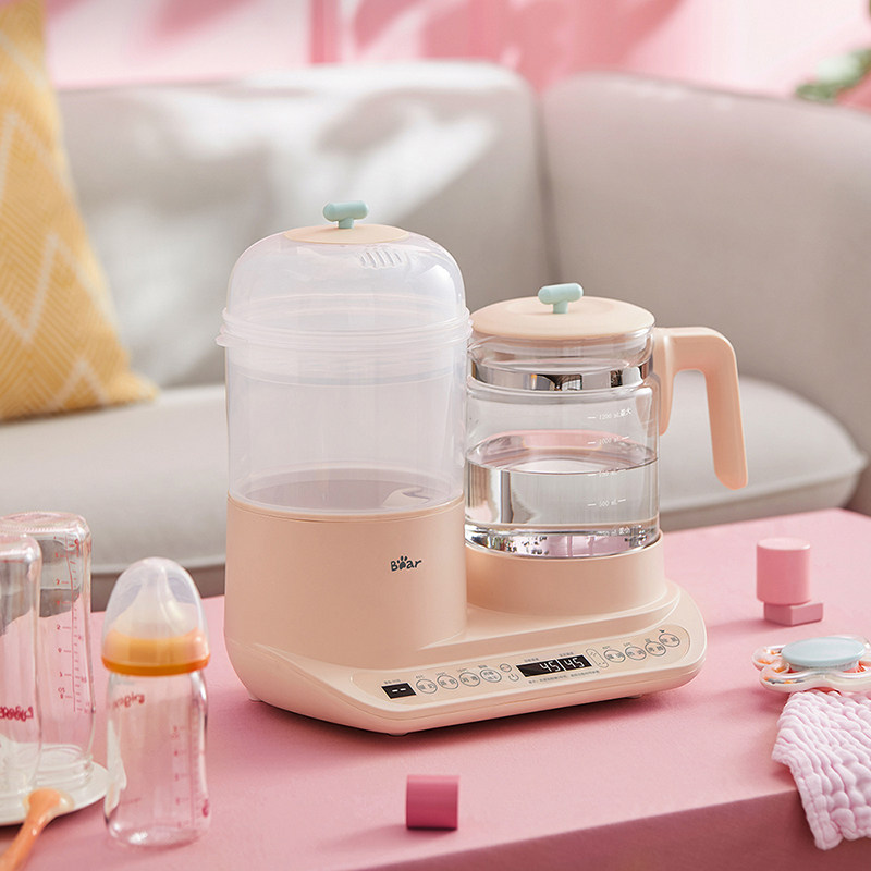 Bear Warmer Thermostatic Electric Kettle Household Baby Milk Warm Milk Dispenser Bottle Disinfection and Drying Integration