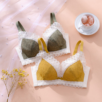 Underwear Womens Small breasts gather on the top to thick aa no empty cup flat chest lace anti-sagging non-steel ring color bra