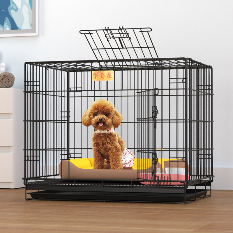 Dog Cage Small Dog Teddy Cat Cage with Toilet Separated Medium Dog Corgi Indoor Home Large Pet Villa