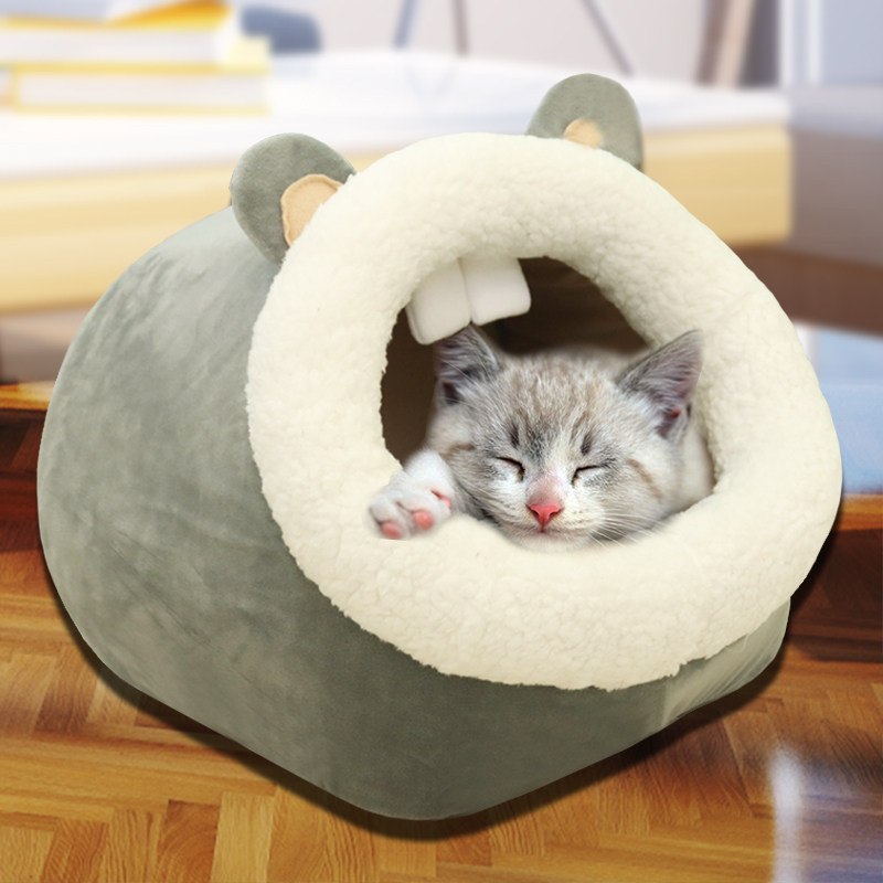 Cat Nest Closed Winter Warm Dog Nest All Season Universal Pet Mattress Small Cat Sleeping Bag Sleeping Bag Kitty supplies