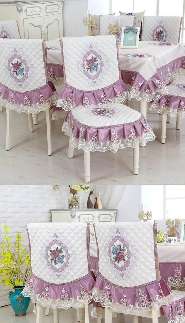 Ghế ăn đệm đặt vải chống trượt ghế nhà bìa châu Âu đơn giản hiện đại tươi vườn khăn trải bàn ăn ghế bọc đệm - Ghế đệm / đệm Sofa thảm lót ghế sofa