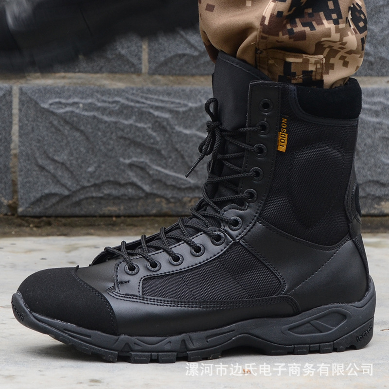 Magnan Combat Boots Man Super Light Summer Combat Training Boots Shock Absorbing Breathable Land War Boots Air Drop Boots Security Training Boots